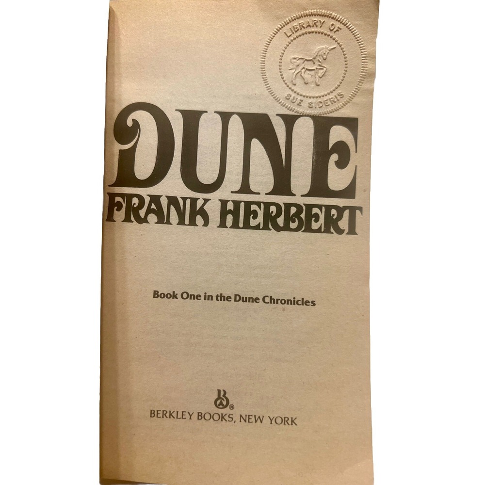 Dune by Frank Herbert RARE 35th Printing 1984 Movie tie-in - Berkley Vintage Pb - Picture 4 of 5